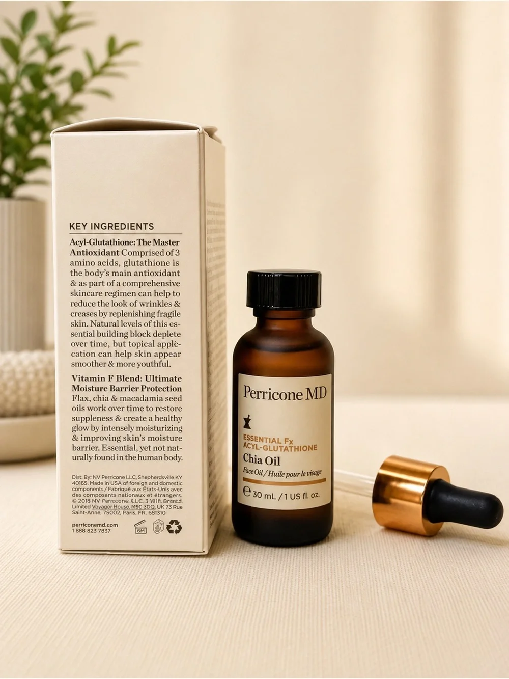 Perricone MD Essential Fx Acyl-glutathione Chia Oil Face Oil 30ml 1 Oz